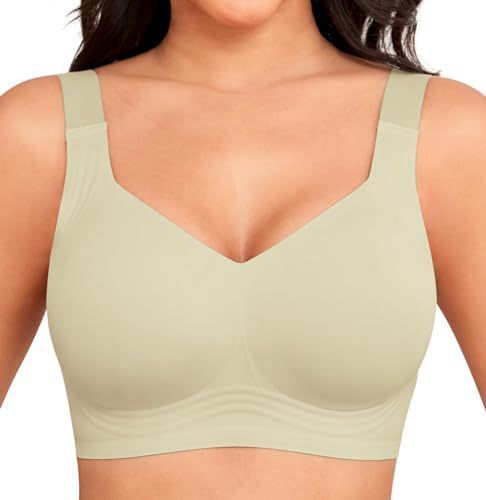 Seamless Deep V Push-Up Wireless Bra