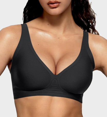 Seamless Deep V Push-Up Wireless Bra